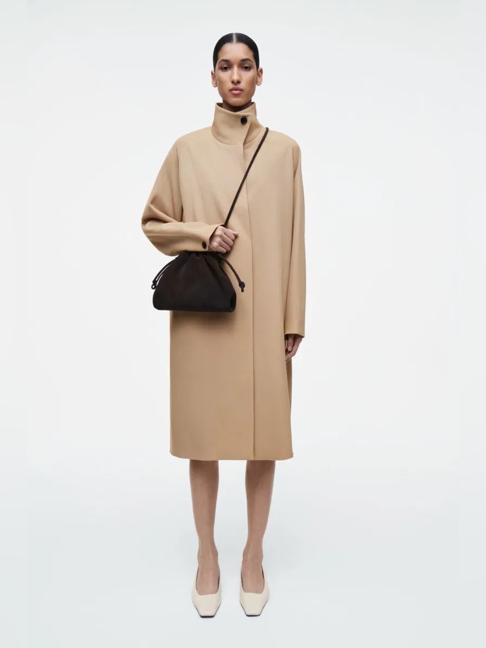 COS ‘Cavatelli’ Mini Suede Clutch/Crossbody Bag